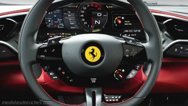 Detalle interior del Ferrari 296 GTB