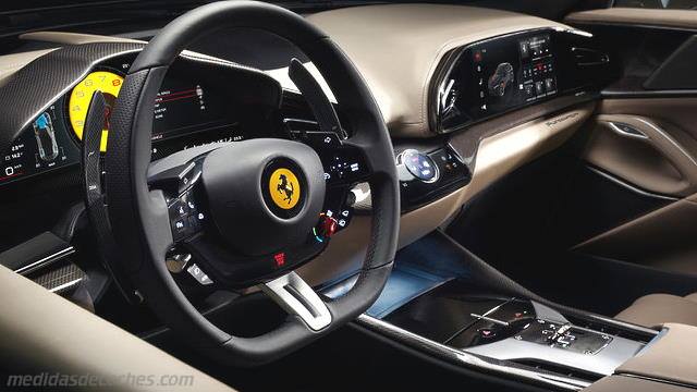 Detalle interior del Ferrari Purosangue