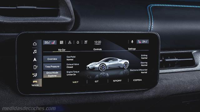 Detalle interior del Maserati MC20
