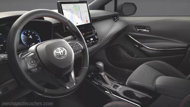Detalle interior del Toyota Corolla