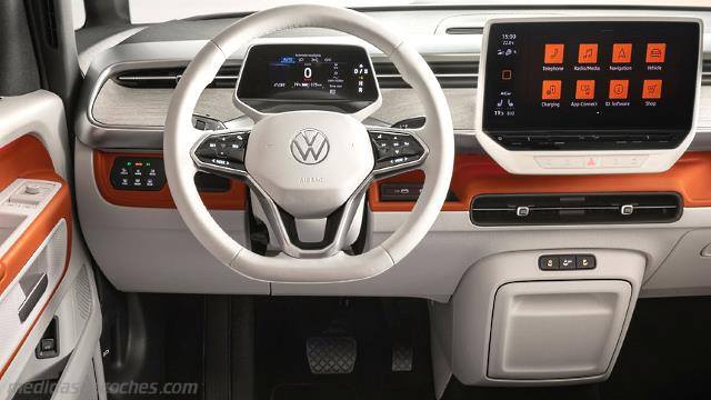 Detalle interior del Volkswagen ID. Buzz
