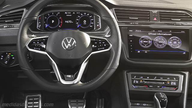 Detalle interior del Volkswagen Tiguan Allspace