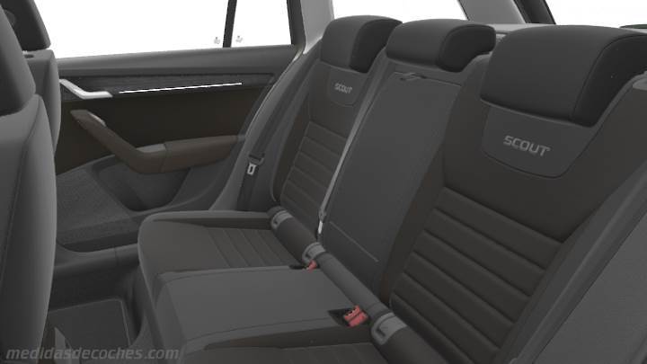 Medidas Skoda Octavia Scout 2017, maletero e interior Medidas Skoda Octavia Scout 2017, maletero e interior