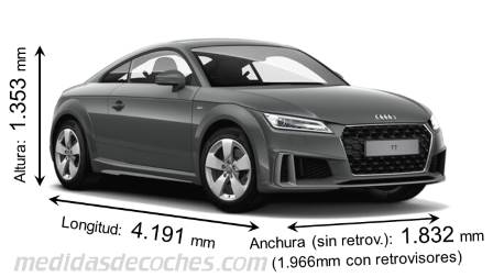 Audi TT Coupé tamaño