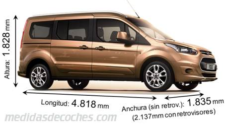 Medidas Ford Grand Tourneo Connect 2014