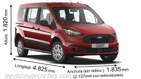 Medidas Ford Grand Tourneo Connect 2018