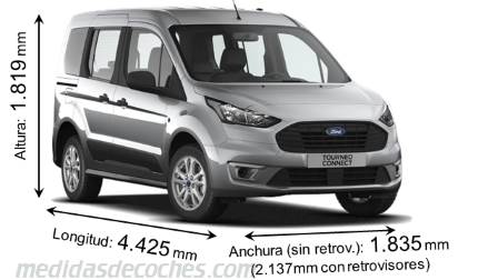 Medidas Ford Tourneo Connect 2018