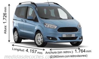 Medidas Ford Tourneo Courier 2014