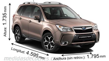 Medidas Subaru Forester 2013