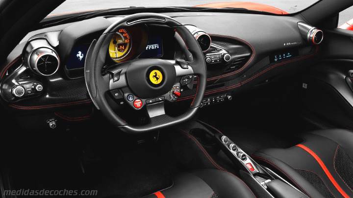 Medidas de Ferrari F8 Tributo
