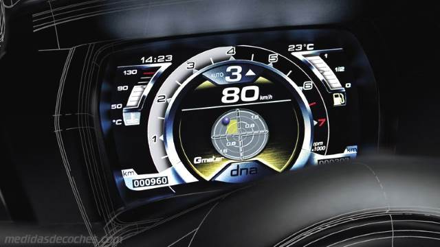 Detalle interior del Alfa-Romeo 4C