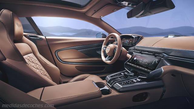 Detalle interior del Aston-Martin Vanquish