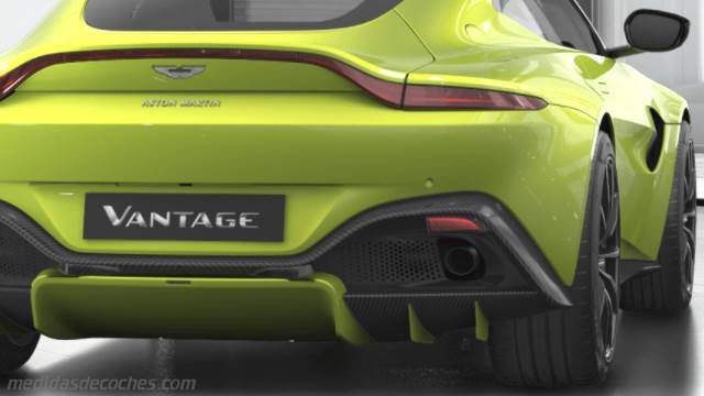 Detalle exterior del Aston-Martin Vantage Coupe