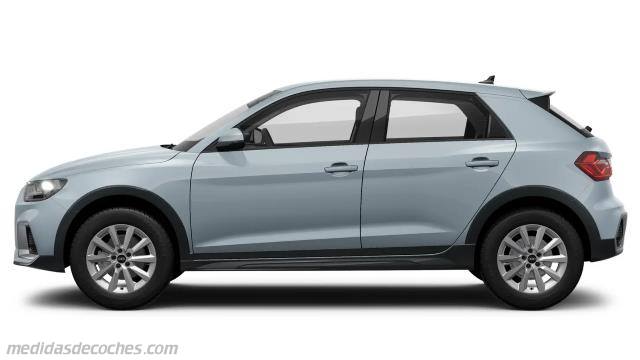 Detalle exterior del Audi A1 allstreet