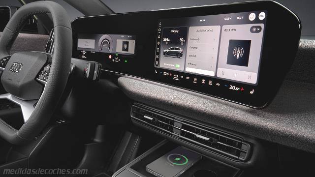Detalle interior del Audi A2 e-tron