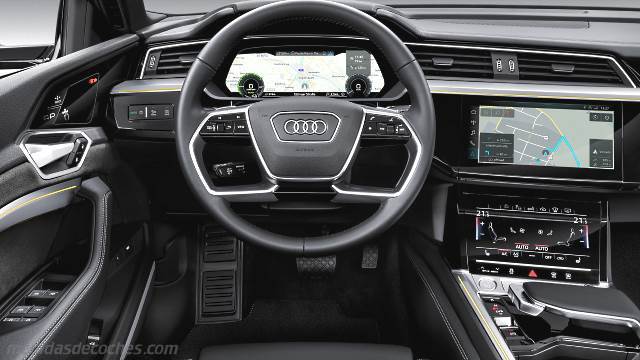 Detalle interior del Audi e-tron