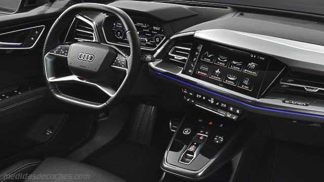 Detalle interior del Audi Q4 Sportback e-tron