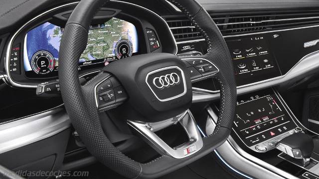 Detalle interior del Audi Q8