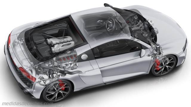 Detalle exterior del Audi R8 Coupe
