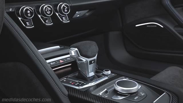 Detalle interior del Audi R8 Coupe