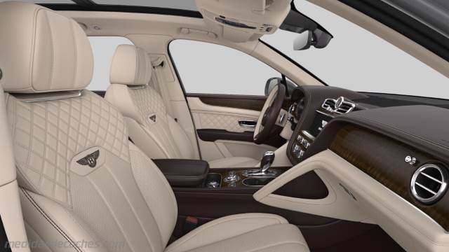 Detalle interior del Bentley Bentayga