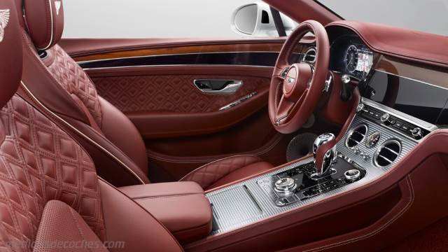 Detalle interior del Bentley Continental GT Convertible
