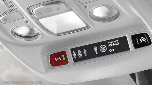 Detalle interior del Citroen C3