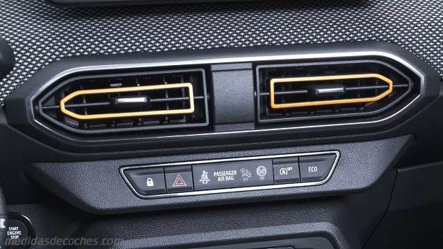 Detalle interior del Dacia Sandero Stepway