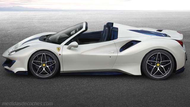 Detalle exterior del Ferrari 488 Pista Spider