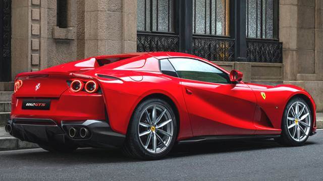 Detalle interior del Ferrari 812 GTS