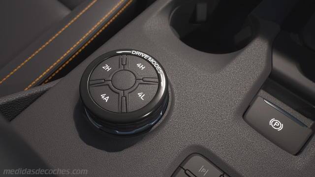 Detalle interior del Ford Ranger