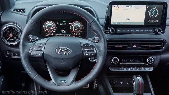 Detalle interior del Hyundai Kona