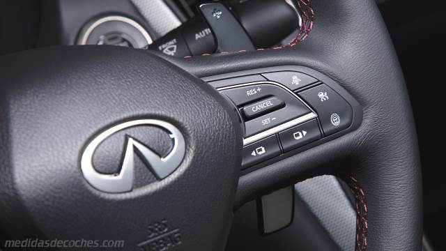 Detalle interior del Infiniti Q50