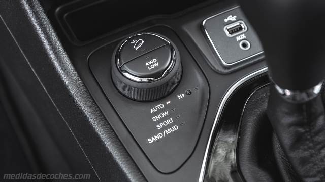 Detalle interior del Jeep Cherokee