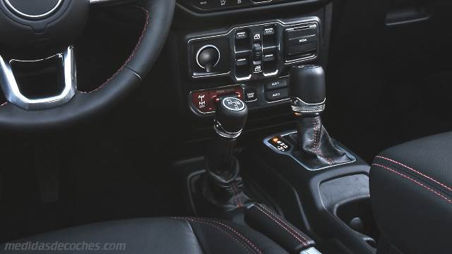 Detalle interior del Jeep Wrangler