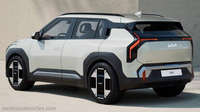 Exterior del Kia EV3