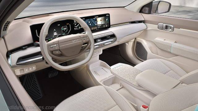Detalle interior del Kia EV4 Fastback