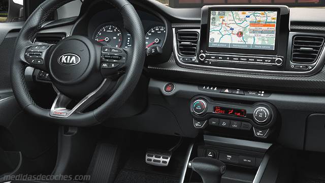 Detalle interior del Kia Rio