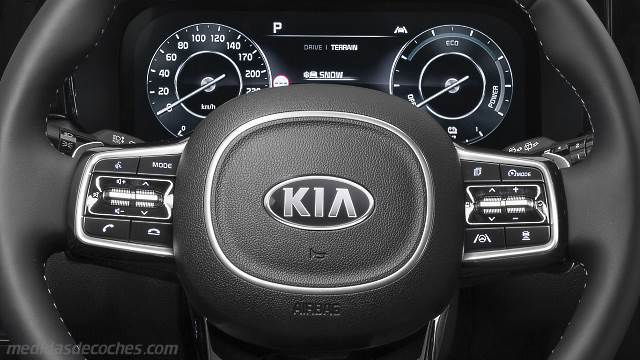 Detalle interior del Kia Sorento