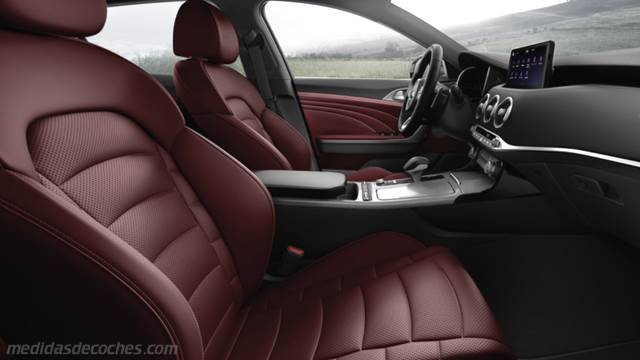 Detalle interior del Kia Stinger