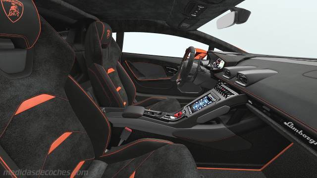 Detalle interior del Lamborghini Huracán EVO