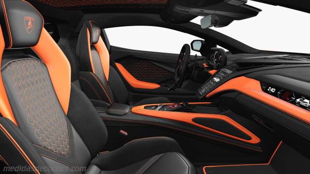 Detalle interior del Lamborghini Revuelto
