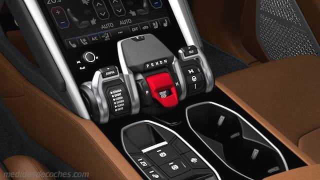 Detalle interior del Lamborghini Urus