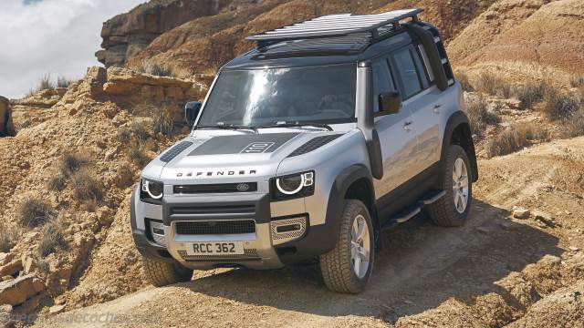 Detalle exterior del Land-Rover Defender 110
