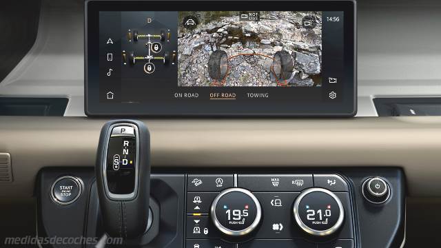 Detalle interior del Land-Rover Defender 110