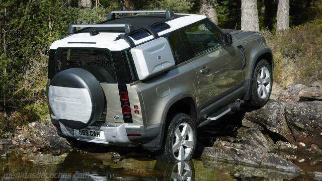 Exterior del Land-Rover Defender 90