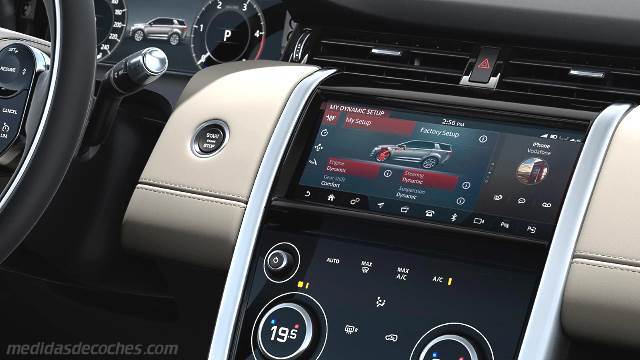 Detalle interior del Land-Rover Discovery Sport