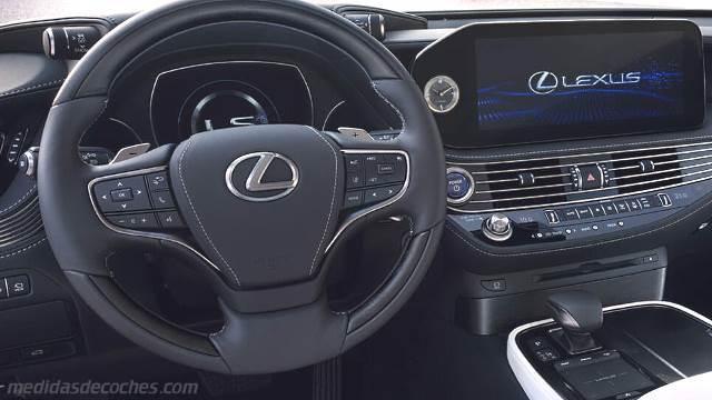 Detalle interior del Lexus LS