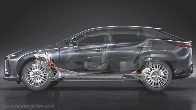 Detalle exterior del Lexus RZ