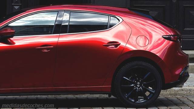 Detalle exterior del Mazda 3